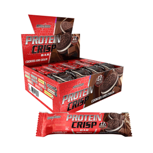 CAJA PROTEIN CRISP BAR COOKIES CREAM 12 BARRAS