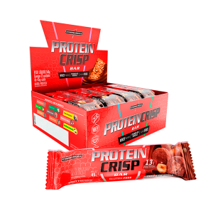 CAJA PROTEIN CRISP BAR MILK POWDER - HAZELNUT CREAM 12 BARRAS
