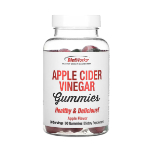 GOMITAS DE VINAGRE DE SIDRA DE MANZANA DIETWORKS 60